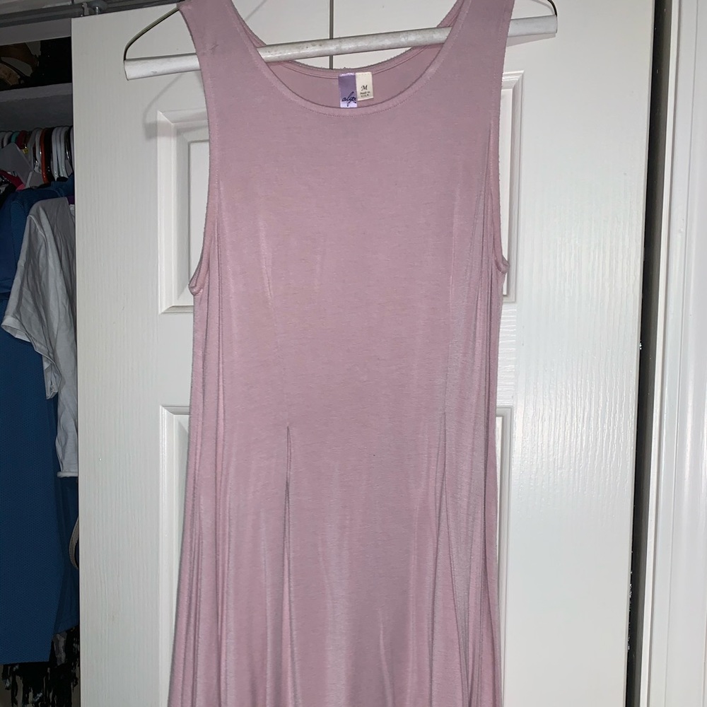 Pink sweater dress